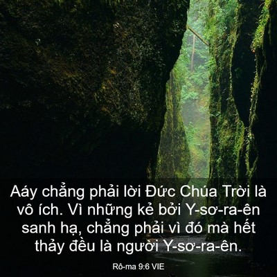 Picture 03 - Rô-ma 9:6 VIE - Aáy chẳng phải lời Đức Chúa Trời là - Bible Verse Picture