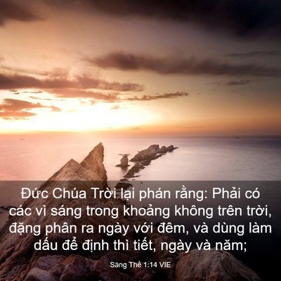 Picture 03 - Sáng Thế 1:14 VIE - Đức Chúa Trời lại phán rằng: Phải - Bible Verse Picture