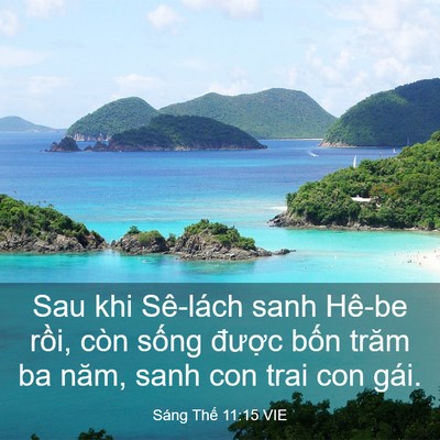 Picture 03 - Sáng Thế 11:15 VIE - Sau khi Sê-lách sanh Hê-be rồi, còn sống - Bible Verse Picture