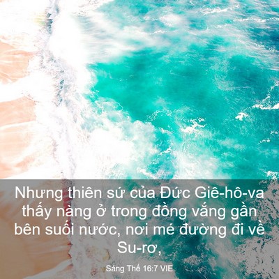 Picture 03 - Sáng Thế 16:7 VIE - Nhưng thiên sứ của Đức Giê-hô-va - Bible Verse Picture