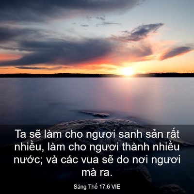 Picture 03 - Sáng Thế 17:6 VIE - Ta sẽ làm cho ngươi sanh sản rất - Bible Verse Picture