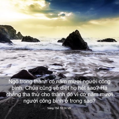 Picture 03 - Sáng Thế 18:24 VIE - Ngộ trong thành có năm mươi người công - Bible Verse Picture