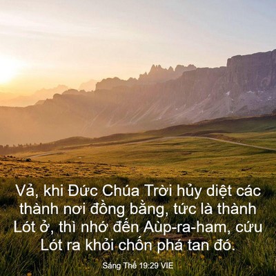 Picture 03 - Sáng Thế 19:29 VIE - Vả, khi Đức Chúa Trời hủy diệt các - Bible Verse Picture