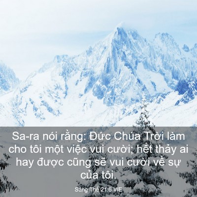 Picture 03 - Sáng Thế 21:6 VIE - Sa-ra nói rằng: Đức Chúa Trời làm cho - Bible Verse Picture