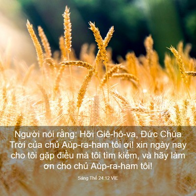 Picture 03 - Sáng Thế 24:12 VIE - Người nói rằng: Hỡi Giê-hô-va, Đức - Bible Verse Picture