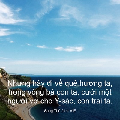 Picture 03 - Sáng Thế 24:4 VIE - Nhưng hãy đi về quê hương ta, trong vòng - Bible Verse Picture