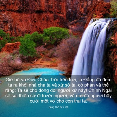 Picture 03 - Sáng Thế 24:7 VIE - Giê-hô-va Đức Chúa Trời trên trời, là - Bible Verse Picture