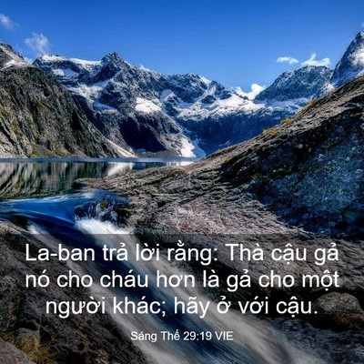 Picture 03 - Sáng Thế 29:19 VIE - La-ban trả lời rằng: Thà cậu gả nó - Bible Verse Picture