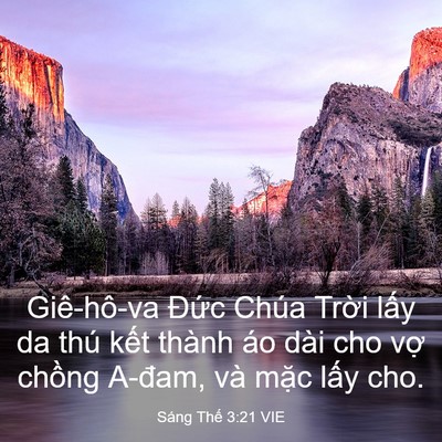 Picture 03 - Sáng Thế 3:21 VIE - Giê-hô-va Đức Chúa Trời lấy da thú - Bible Verse Picture