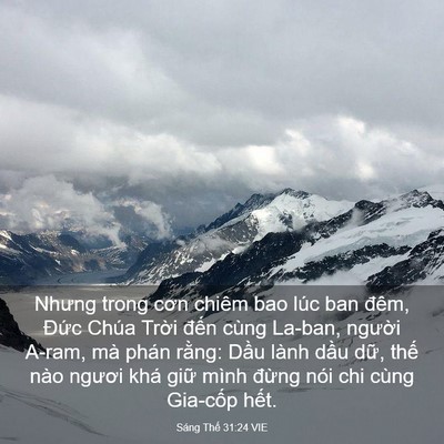 Picture 03 - Sáng Thế 31:24 VIE - Nhưng trong cơn chiêm bao lúc ban đêm, - Bible Verse Picture