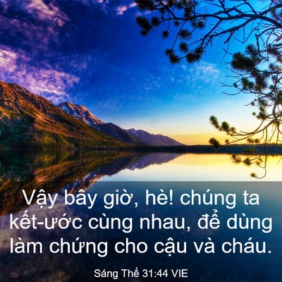 Picture 03 - Sáng Thế 31:44 VIE - Vậy bây giờ, hè! chúng ta kết-ước - Bible Verse Picture