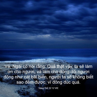 Picture 03 - Sáng Thế 32:12 VIE - Vả, Ngài có nói rằng: Quả thật vậy, - Bible Verse Picture