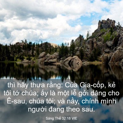 Picture 03 - Sáng Thế 32:18 VIE - thì hãy thưa rằng: Của Gia-cốp, kẻ - Bible Verse Picture