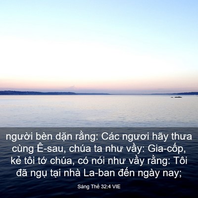 Picture 03 - Sáng Thế 32:4 VIE - người bèn dặn rằng: Các ngươi hãy - Bible Verse Picture