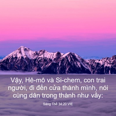 Picture 03 - Sáng Thế 34:20 VIE - Vậy, Hê-mô và Si-chem, con trai người, - Bible Verse Picture