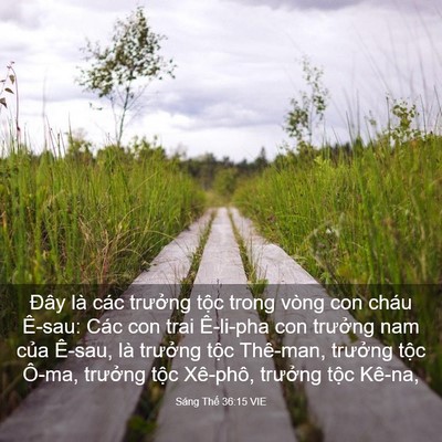 Picture 03 - Sáng Thế 36:15 VIE - Đây là các trưởng tộc trong vòng con - Bible Verse Picture