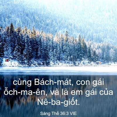 Picture 03 - Sáng Thế 36:3 VIE - cùng Bách-mát, con gái ỗch-ma-ên, và là - Bible Verse Picture