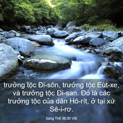 Picture 03 - Sáng Thế 36:30 VIE - trưởng tộc Đi-sôn, trưởng tộc - Bible Verse Picture