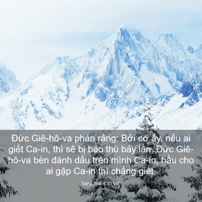 Picture 03 - Sáng Thế 4:15 VIE - Đức Giê-hô-va phán rằng: Bởi cớ ấy, - Bible Verse Picture