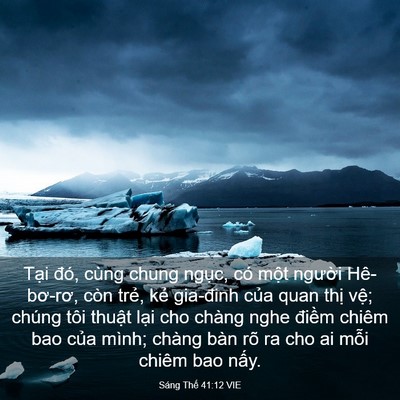 Picture 03 - Sáng Thế 41:12 VIE - Tại đó, cùng chung ngục, có một - Bible Verse Picture