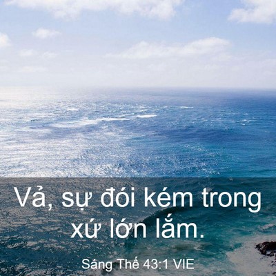 Picture 03 - Sáng Thế 43:1 VIE - Vả, sự đói kém trong xứ lớn - Bible Verse Picture