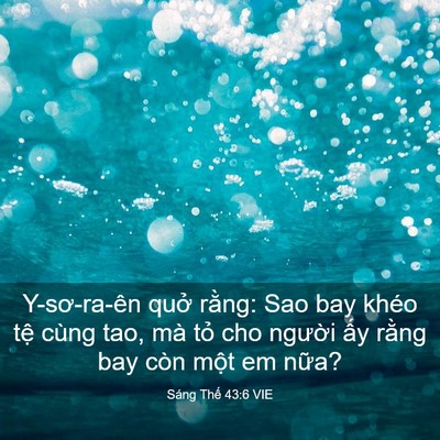 Picture 03 - Sáng Thế 43:6 VIE - Y-sơ-ra-ên quở rằng: Sao bay khéo tệ - Bible Verse Picture