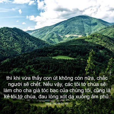 Picture 03 - Sáng Thế 44:31 VIE - thì khi vừa thấy con út không còn nữa, - Bible Verse Picture