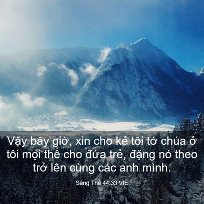 Picture 03 - Sáng Thế 44:33 VIE - Vậy bây giờ, xin cho kẻ tôi tớ chúa - Bible Verse Picture