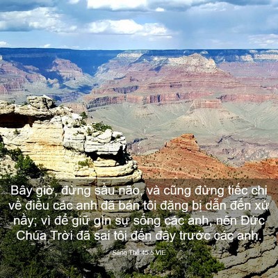 Picture 03 - Sáng Thế 45:5 VIE - Bây giờ, đừng sầu não, và cũng đừng - Bible Verse Picture