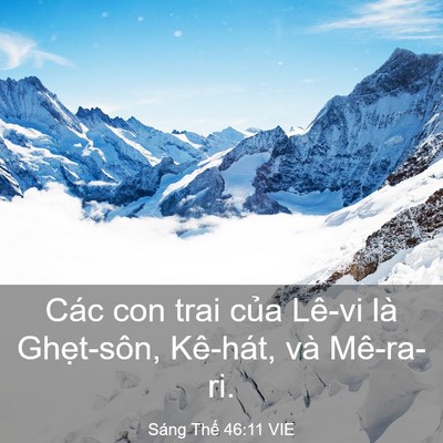 Picture 03 - Sáng Thế 46:11 VIE - Các con trai của Lê-vi là Ghẹt-sôn, - Bible Verse Picture
