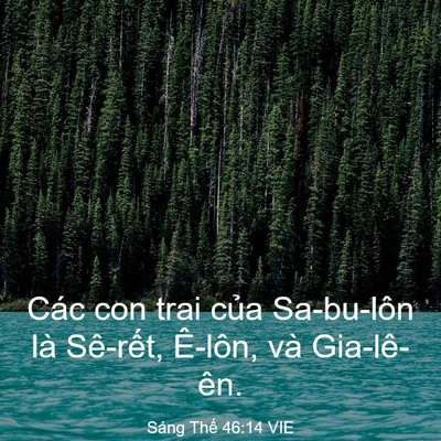 Picture 03 - Sáng Thế 46:14 VIE - Các con trai của Sa-bu-lôn là Sê-rết, - Bible Verse Picture
