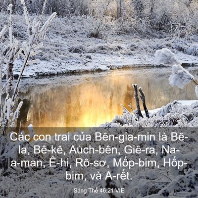 Picture 03 - Sáng Thế 46:21 VIE - Các con trai của Bên-gia-min là Bê-la, - Bible Verse Picture