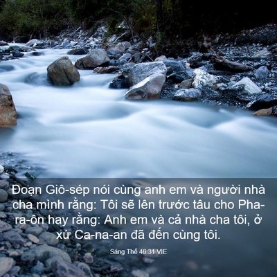 Picture 03 - Sáng Thế 46:31 VIE - Đoạn Giô-sép nói cùng anh em và người - Bible Verse Picture