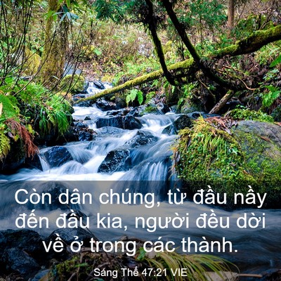 Picture 03 - Sáng Thế 47:21 VIE - Còn dân chúng, từ đầu nầy đến đầu - Bible Verse Picture
