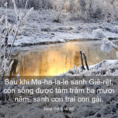 Picture 03 - Sáng Thế 5:16 VIE - Sau khi Ma-ha-la-le sanh Giê-rệt, còn sống - Bible Verse Picture