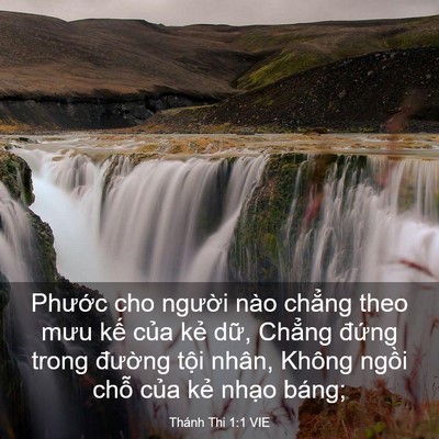 Picture 03 - Thánh Thi 1:1 VIE - Phước cho người nào chẳng theo mưu kế - Bible Verse Picture