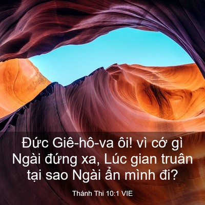 Picture 03 - Thánh Thi 10:1 VIE - Đức Giê-hô-va ôi! vì cớ gì Ngài - Bible Verse Picture