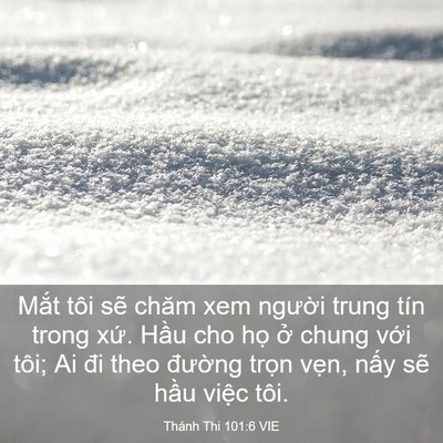 Picture 03 - Thánh Thi 101:6 VIE - Mắt tôi sẽ chăm xem người trung tín - Bible Verse Picture