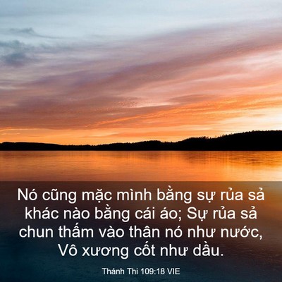 Picture 03 - Thánh Thi 109:18 VIE - Nó cũng mặc mình bằng sự rủa sả - Bible Verse Picture