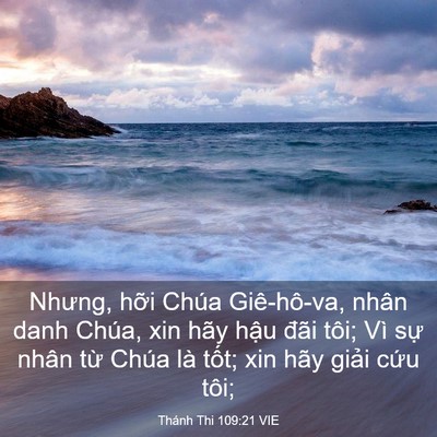 Picture 03 - Thánh Thi 109:21 VIE - Nhưng, hỡi Chúa Giê-hô-va, nhân danh - Bible Verse Picture