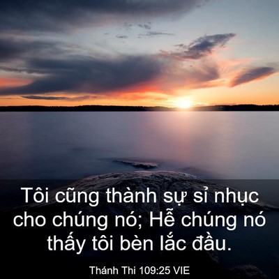 Picture 03 - Thánh Thi 109:25 VIE - Tôi cũng thành sự sỉ nhục cho chúng - Bible Verse Picture