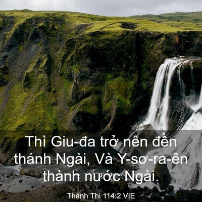 Picture 03 - Thánh Thi 114:2 VIE - Thì Giu-đa trở nên đền thánh Ngài, Và - Bible Verse Picture
