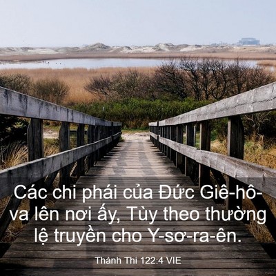 Picture 03 - Thánh Thi 122:4 VIE - Các chi phái của Đức Giê-hô-va lên nơi - Bible Verse Picture