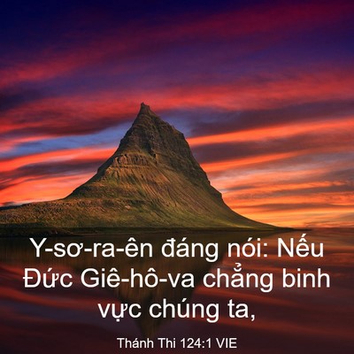 Picture 03 - Thánh Thi 124:1 VIE - Y-sơ-ra-ên đáng nói: Nếu Đức - Bible Verse Picture