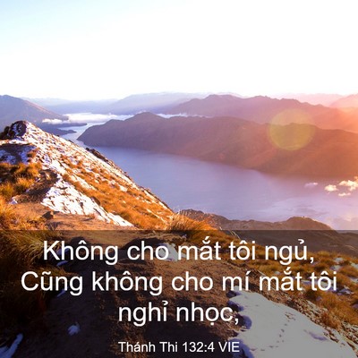 Picture 03 - Thánh Thi 132:4 VIE - Không cho mắt tôi ngủ, Cũng không cho mí - Bible Verse Picture