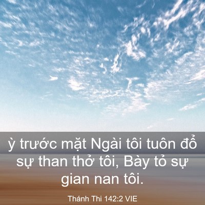 Picture 03 - Thánh Thi 142:2 VIE - ỳ trước mặt Ngài tôi tuôn đổ sự - Bible Verse Picture
