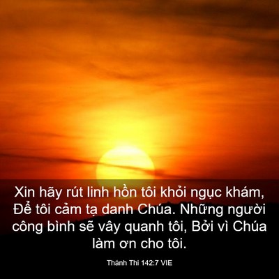 Picture 03 - Thánh Thi 142:7 VIE - Xin hãy rút linh hồn tôi khỏi ngục - Bible Verse Picture