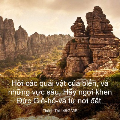 Picture 03 - Thánh Thi 148:7 VIE - Hỡi các quái vật của biển, và những - Bible Verse Picture