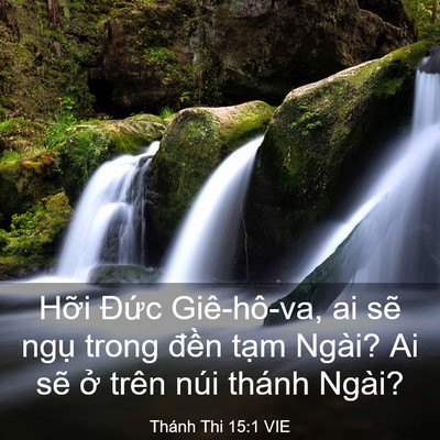 Picture 03 - Thánh Thi 15:1 VIE - Hỡi Đức Giê-hô-va, ai sẽ ngụ trong - Bible Verse Picture