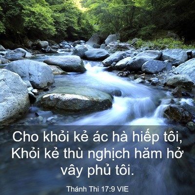 Picture 03 - Thánh Thi 17:9 VIE - Cho khỏi kẻ ác hà hiếp tôi, Khỏi kẻ - Bible Verse Picture